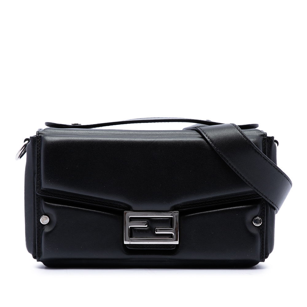 Pre-Loved Fendi Leather Soft Trunk Baguette Satchel